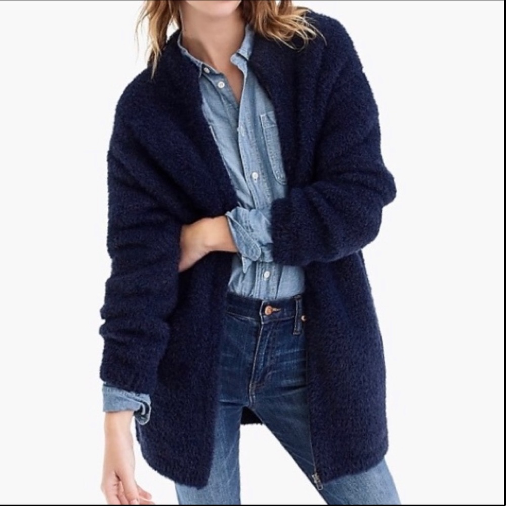 J.Crew Point Sur Fuzzy Cardigan Jacket